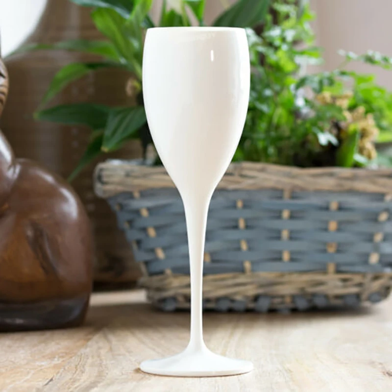 Veuve Clicquot Champagne Flute Plastic Glass Ice Bucket Dishwasher Safety  White Acrylic Champagne Imitation Glass Transparent - AliExpress