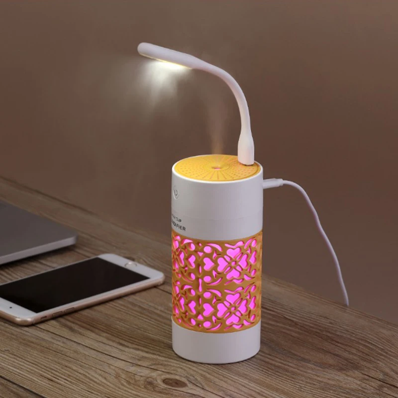 USB распылитель воды увлажнитель светодиодный светильник USB увлажнитель воздуха для спальни дома офиса автомобиля
