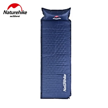

NatureHike Sleeping Mat With Pillow NH inflatable Air Mattress Self-Inflating Sleeping Pad Portable Camping Bed Single Person