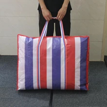 Модные женские сумки, очень большая тканая сумка, переносная сумка, полосатая сумка для багажа, водонепроницаемая сумка для хранения, мужская дорожная сумка, большая