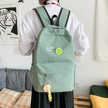 

2020 New Japanese-style School Bag Women Korean-style Fashion High School Hipster Backpack Simple MORI Series Versatile