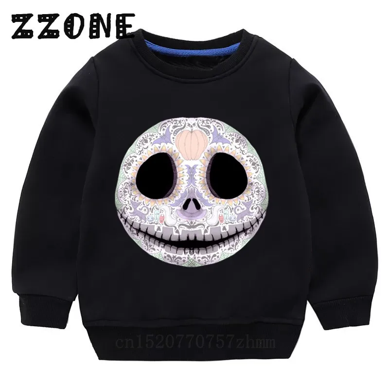 

Children's Hoodies Kids Halloween Town King Jack Skellington Sweatshirts Baby Pullover Tops Girls Boys Cartoon Clothes,KYT5234