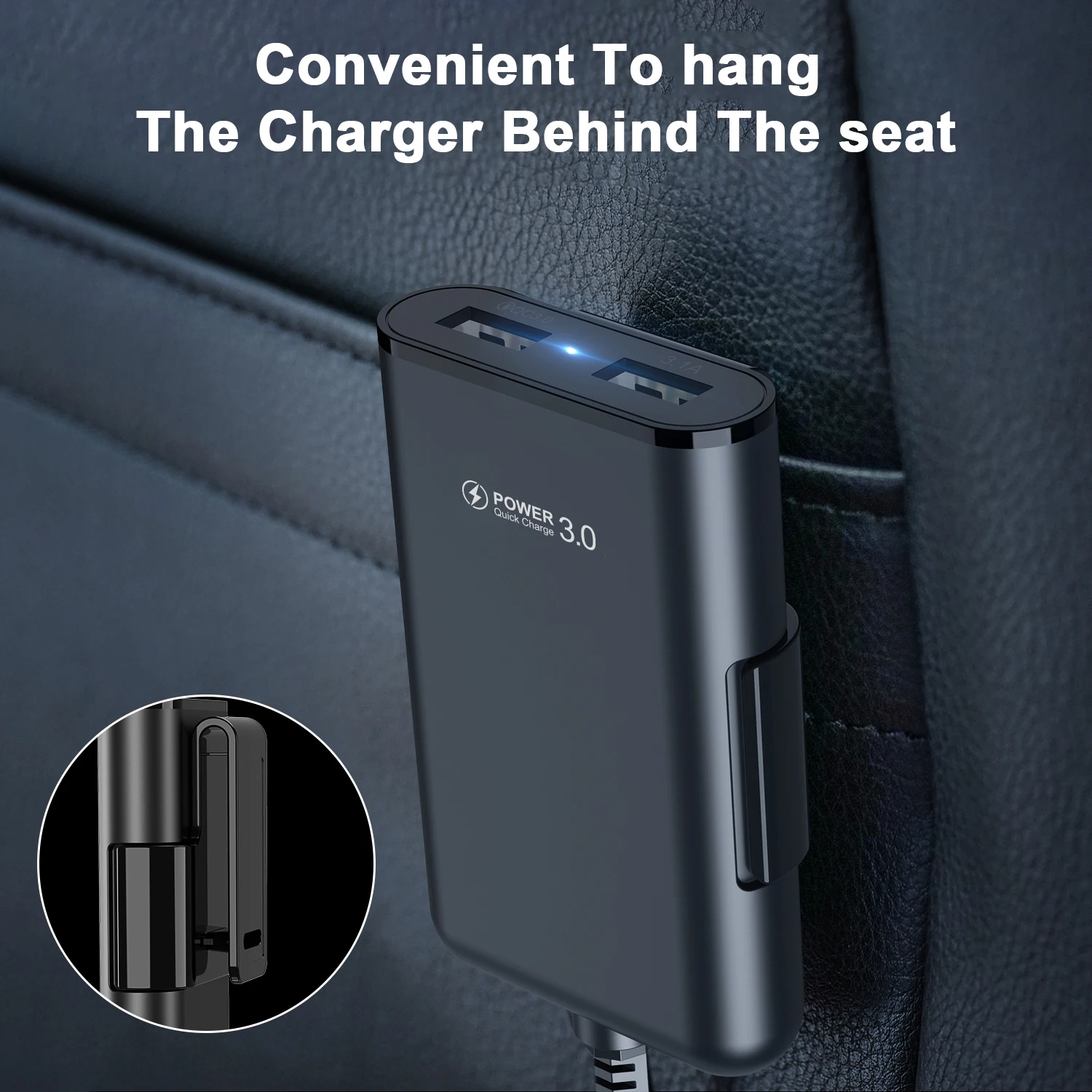 GTWIN Мульти USB 4 порта QC 3 0 Автомобильное зарядное устройство для быстрой зарядки
