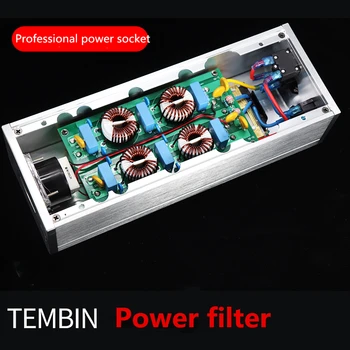 

TEMBIN 15A 3000W power filter purifier lightning protection Socket US standard 8-bit / backlight pointer voltage display