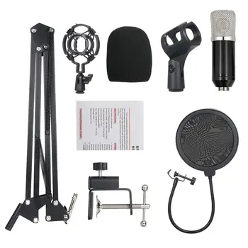 

микрофон Condenser Microphone Studio Recording Kits Karaoke Microphone for Computer Recording Studios Mic Stand Phantom Power