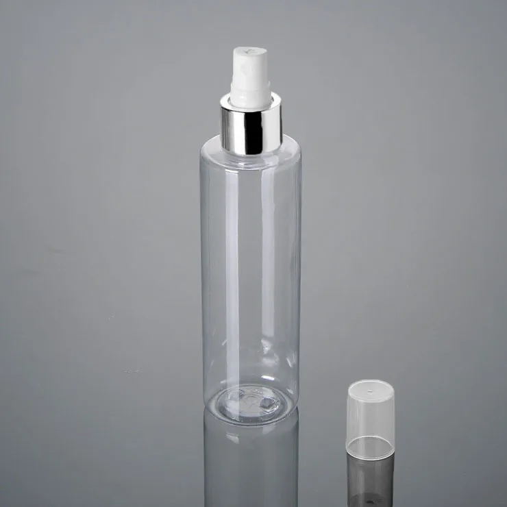 150ML PET平净瓶+白喷亮银圈