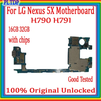 

New Arrival Original Motherboard For LG Nexus 5X H790 H791 16G 32G Factory Unlocked Mainboard With Full Chips Android OS system