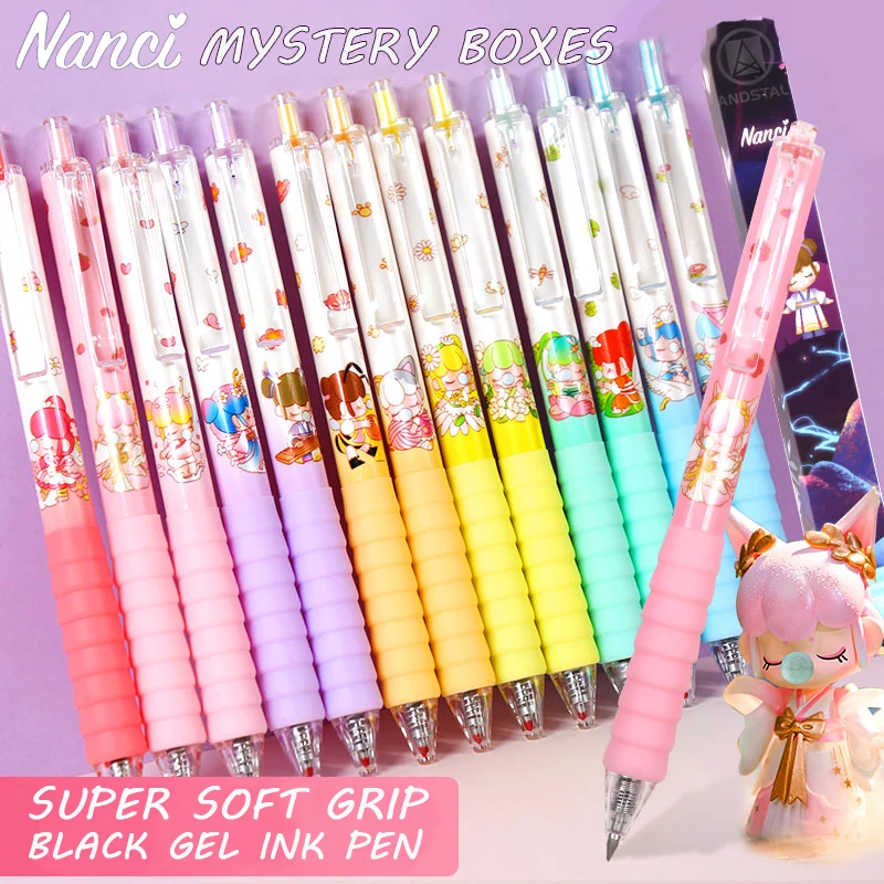 Andstal Новые 24/12/6/3 шт милые Nanci Mystery Box гелевая ручка 0 5 мм Kawaii M & G черные чернила