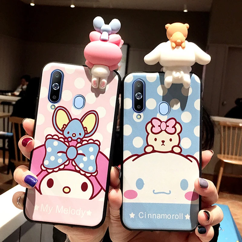 Милый 3D Мелодия плотный oroll Чехол Мягкий силиконовый чехол для samsung S7 edge S8 S9 S10 E Plus