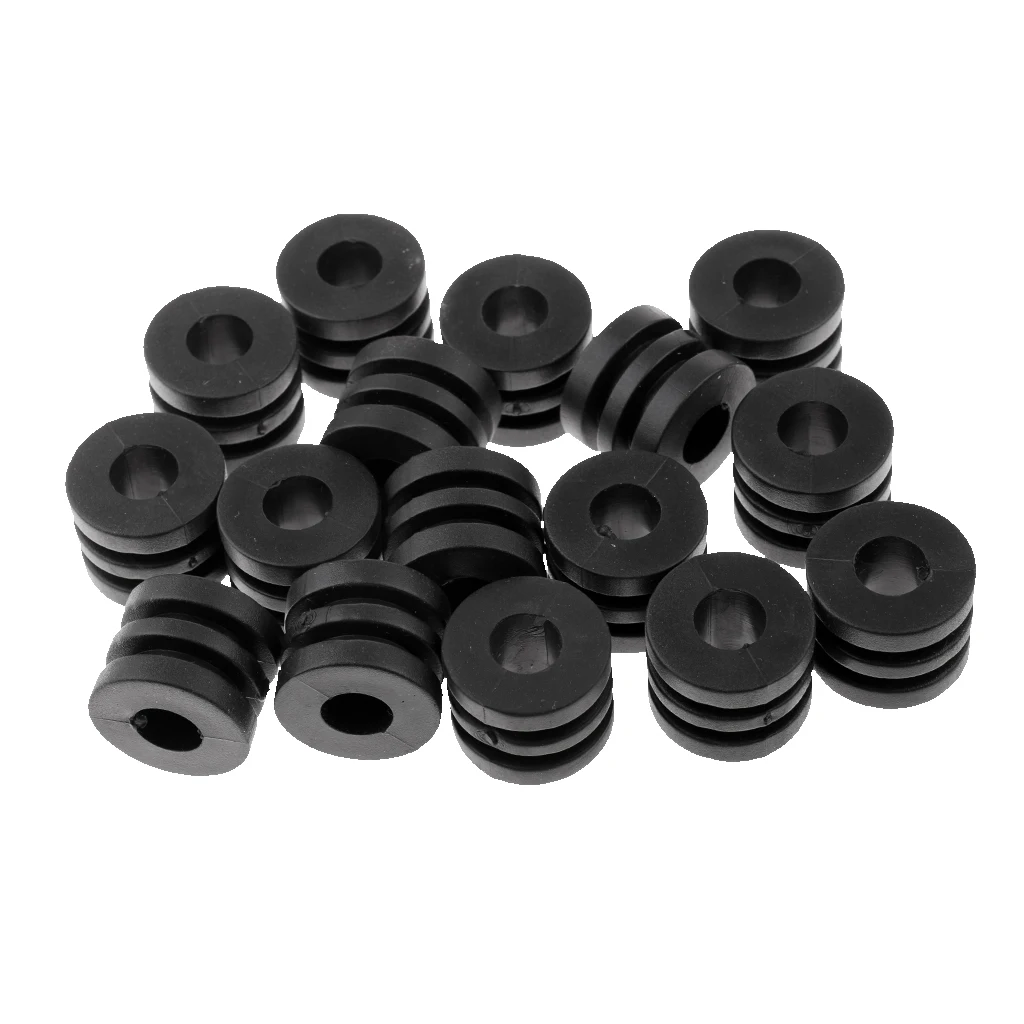 16 Pieces Rod Bumpers Slotted Rubber Bumpers For 1.2m Or 1.4m Foosball