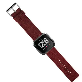 

TWISTER.CK Woven Fabric Strap Wrist Bands with Stainless Metal Clasp for Fitbit Versa