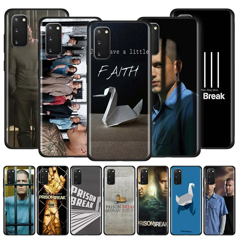 Побег из тюрьмы чехол для Samsung Галактики A51 A71 M31 A41 A31 A11 A01 M51 M21 M11 M40 черный мягкий