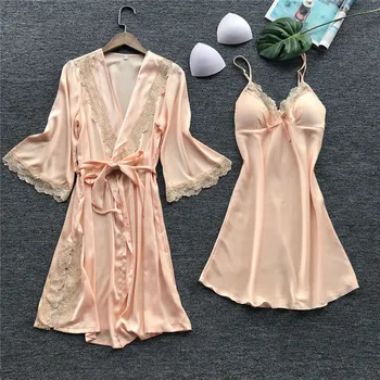 

2020 pyjamas women Babydoll Sexy Lingerie Silk Lace Sleepwear setIlingerie porno Sexy Set lingerie sexy hot erotic dropshipping@