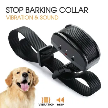 

Anti Bark Dog Training Collar Sound & Vibration Stop Barking Automatic Pet