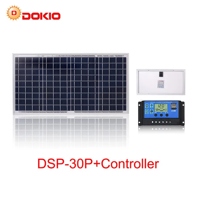 Anaka 30W solar panel kit 18V solar cell photovoltaic solar panels for home with 10A controller charge 12V battery Solar China 1