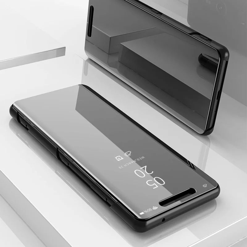 Зеркальный чехол для Sony Xperia 10 Plus XZ4 XZ3 XZ5 Xperia2 чехлы С Откидывающейся Крышкой в виде