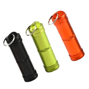 

3PCS Pill Bottles Waterproof Aluminum Alloy Sealed Portable Pill Cans Medicine Bottle Pill Container for Outdoor Hiking Camping