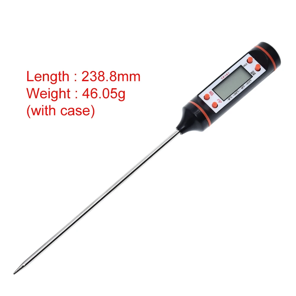 Digital Meat Thermometer Cooking Food Kitchen BBQ Probe Water Milk Oil Liquid Oven Thermometer Digital TP101