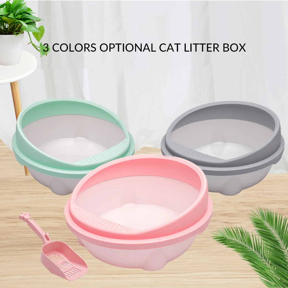 Pet Toilet Bedpan Anti Splash Cats Litter Box Cat Dog Tray With Scoop Kitten Dog Clean Toilet Home Plastic Sand Box Supplies Pet Toilet Bedpan Anti Splash Cats Litter Box Cat Dog Tray With Scoop Kitten Dog Clean Toilet Home Plastic Sand Box Supplies