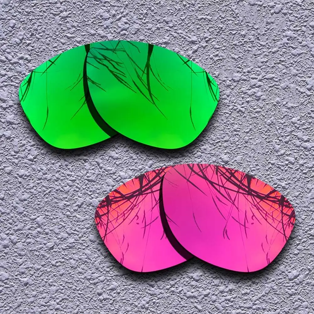 2 пары поляризованных сменных линз для солнцезащитных очков Oakley Frogskins-несколько вариантов - Цвет линз: Green-Purple Red