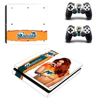 

Football Style PS4 Slim Skin Sticker for Sony Playstation 4 Slim Console & 2 Controllers Decal Vinyl Protective Skins Style 14