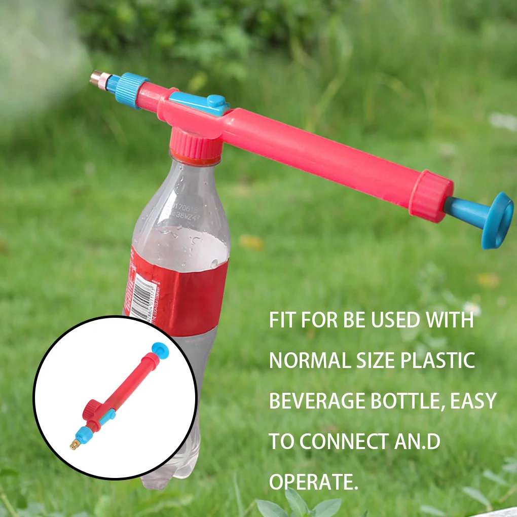 

Drink Bottle Sprayer Garden High Pressure Air Pump Nozzle Adjustable Plant Watering Spray Nozzle