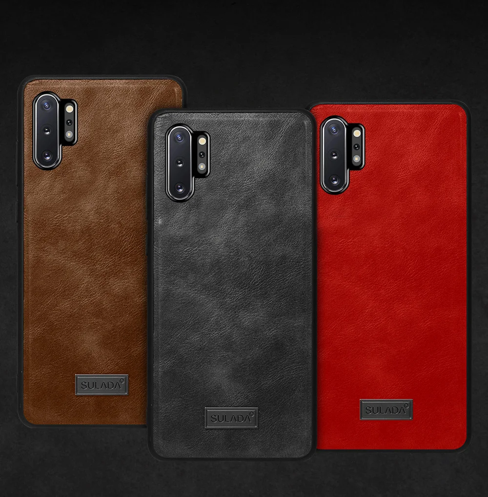 

Vintage Leather Case For Samsung Galaxy Note 8 9 10 10+ Plus M10 M20 M30S M30 A10S A20 A30 A30S A50S Back Cover Business Elegant