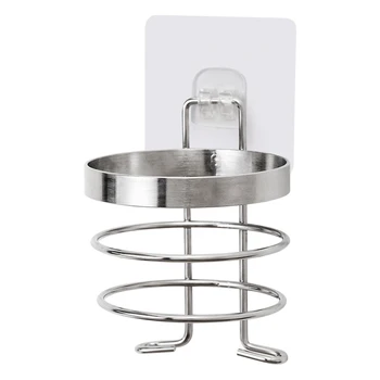 

SHGO HOT-Multifunctional Bathroom Hair Dryer Rack Wall Mounted Shelf Storage Rack Hair Dryer Accessories Bathroom Shelf
