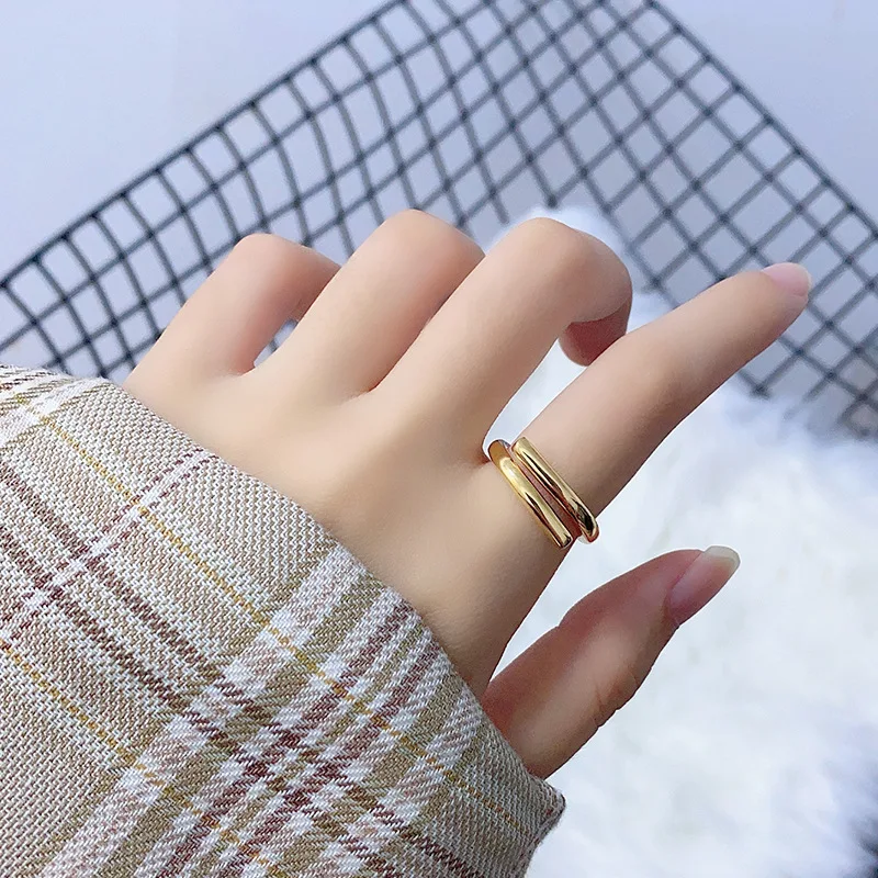 925 Sterling Silver Rings for Women Open Vintage Wedding Trendy Large Adjustable silver rings silver ring wedding rings