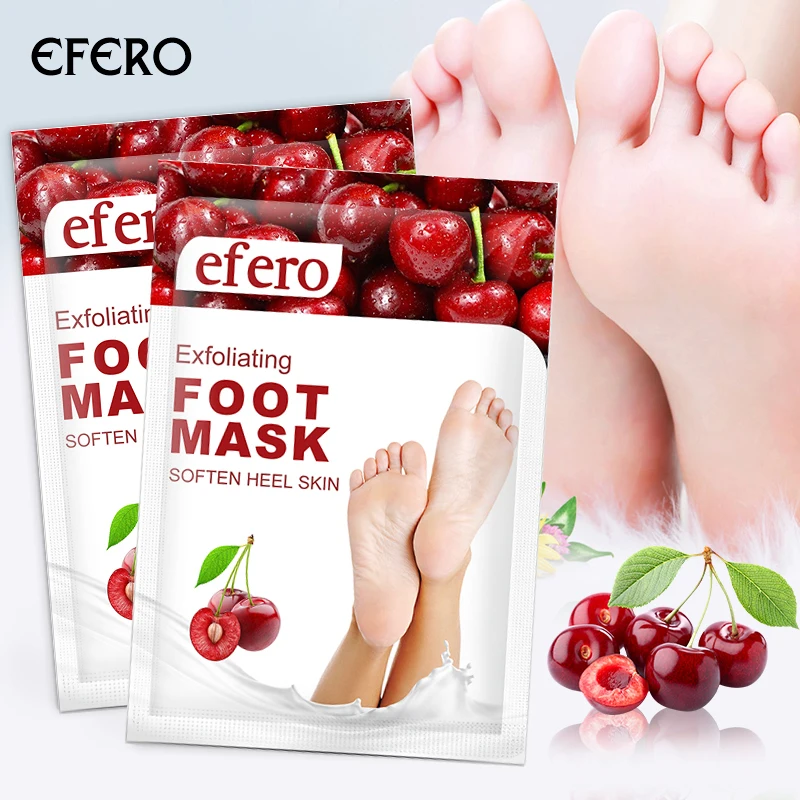 

3/6/7Pair Exfoliating Foot Mask Cherry Moisturizing Whitening Feet Peeling Mask Foot Patch Remove Dead Skin Socks for Pedicure