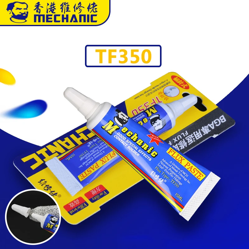

MECHANIC TF350 15ML No-Clean Soldering Flux Paste Lead-Free Antioxidant BGA PCB Welding Oil Grease Flux for Solder
