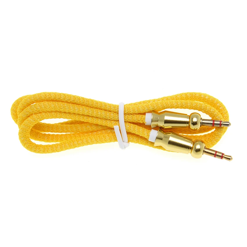 AUX Stereo Car Audio 3 5mm Cables Male to Male Extension Aux Cord 1M for iPhone Samsung Cellphone For Headphone Speaker MP4
