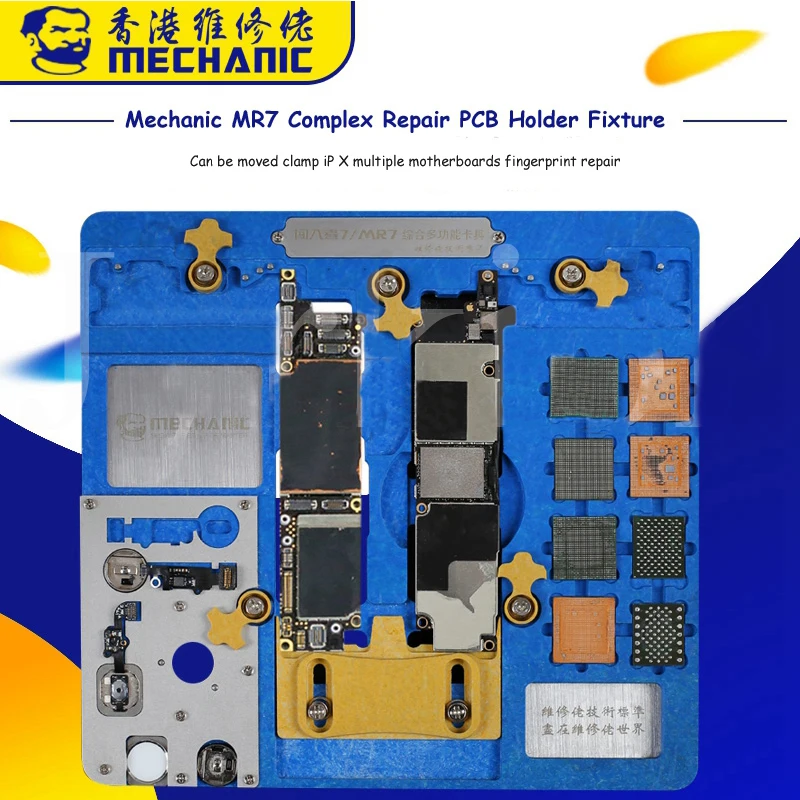 

Mechanic Multi-functional PCB Motherboard Holder Fixture For iPhone A7 A8 A9 A10 A11 A12 NAND PCIE CPU NAND Fingerprint Repair