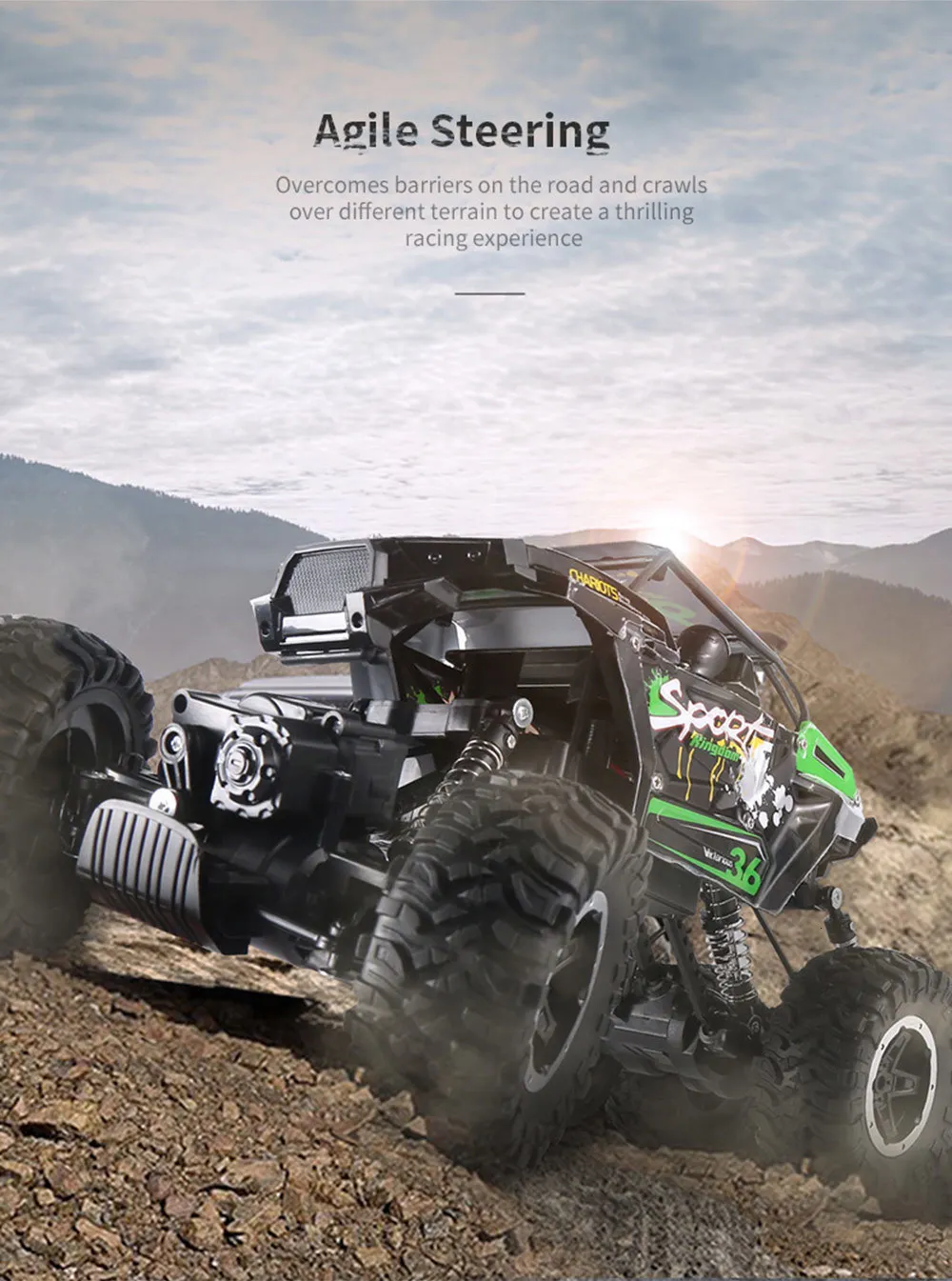 Jjrc Q51 1:12 Rc автомобиль горный внедорожник Bigfoot Max 6wd внедорожный пульт дистанционного управления автомобиль скалолазание