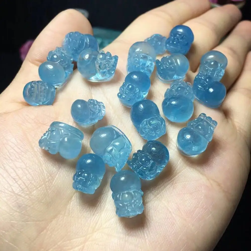 Mingdu кристалл натуральное море Голубое Сокровище норковый кулон оптовая продажа