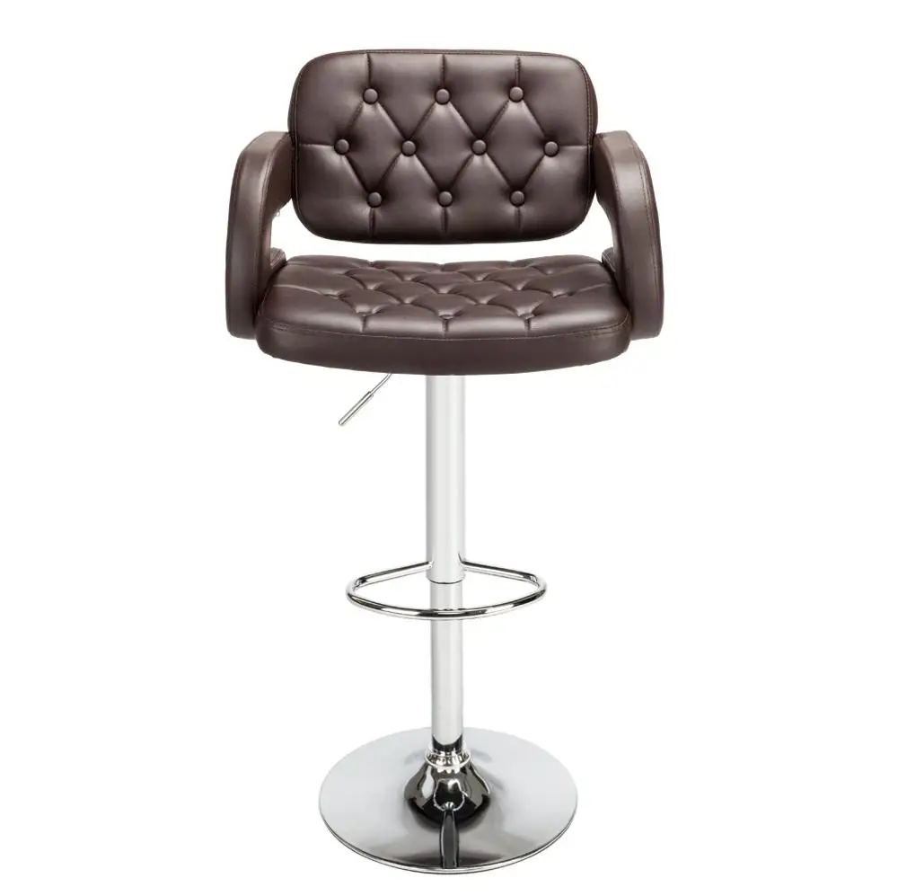 Two Colors 2pcs Adjustable Bar Chairs High Type with Disk Armrest