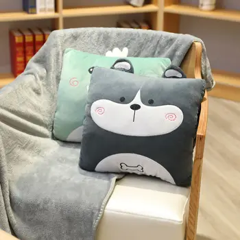 

Car Pillow Quilt Dual Purpose Air Conditioning Quilt Cartoon Pillow Nap Blanket Two In One Office Pillow Quilt Sofa Pillow