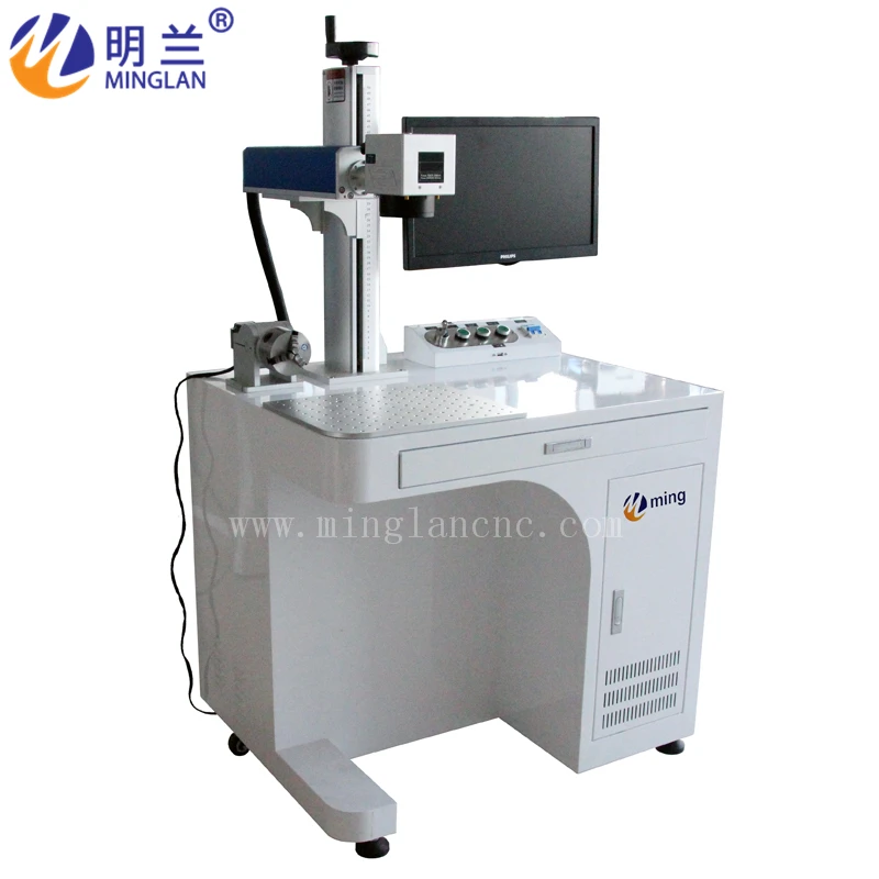  MINGLAN 20W fiber laser marking machine with Computer MLF-20W