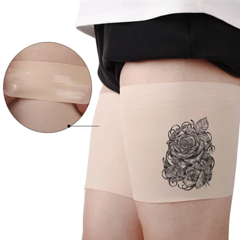 

Bande De Cuisse Anti Frottement Woman Socks Leg Warmers Silicone Non-slip Fashion Floral Printed Kanten Dijband Thigh Bands