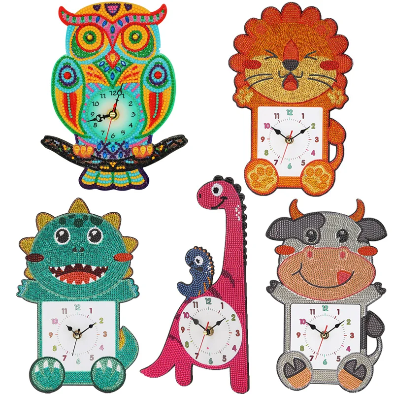 

DIY Diamond Painting Clock Full Special-shaped Drills Embroidery Wall Clock DIY Diamond Eembroidery Clock Home Decoration