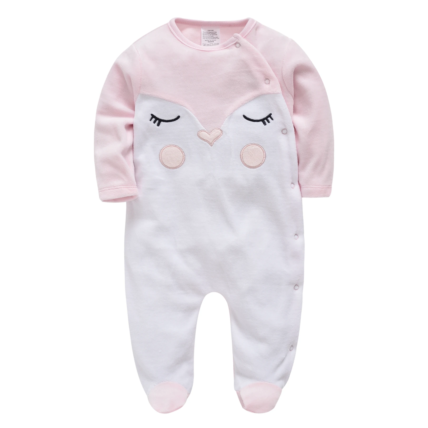 

Bebe Fille Newborn Baby Girls Romper Onesies Velvet Warm Jumpsuit Baby Boys Overalls Clothing Toddler Clothing Roupa De Bebes