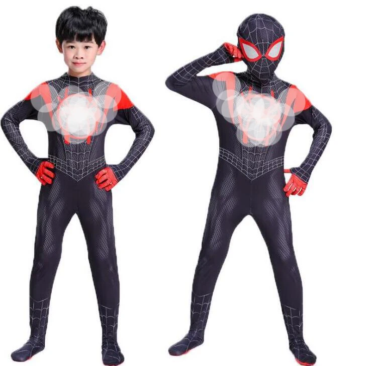 Ceny Nowy rok karnawał cosplay kostium czarny Zentai Party z halloweenowym wzorem body kombinezon kombinezony