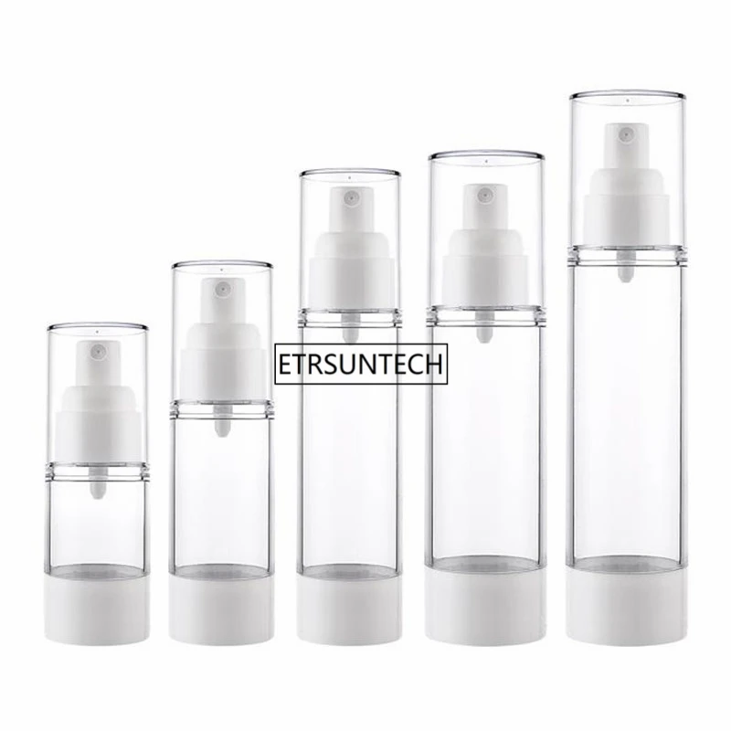 15 ml, 30 ml, 50 ml, 80 ml, 100 ml, 120 ml, leer, schwarz, weiß, Airless-Pumpspenderflasche, nachfüllbar, Lotion, Creme, Vakuumspray, Zerstäuber – Detail 2