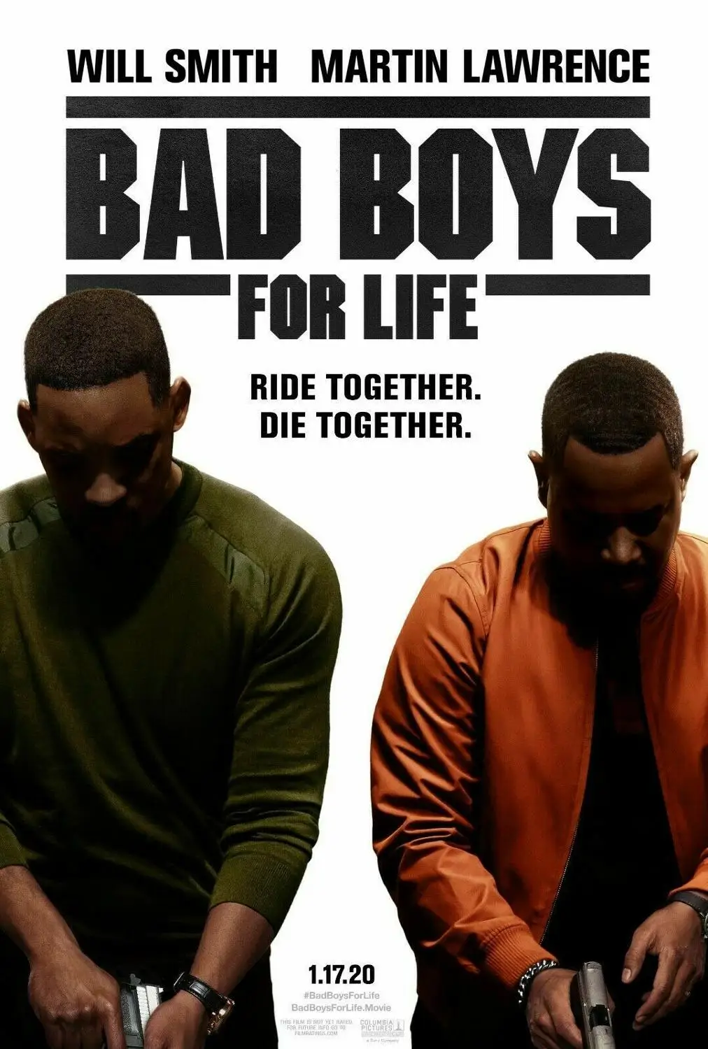Bad Boys For Life Will Smith Martin Lawrence Movie Silk Fabric Wall Poster Art Decor Sticker Bright
