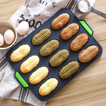 

Silicone Cake Mold 12 Even Madeleine Shell Cake Mould Non-stick Bakeware Shell Bread Bakery Shell Mould cake decorating tools