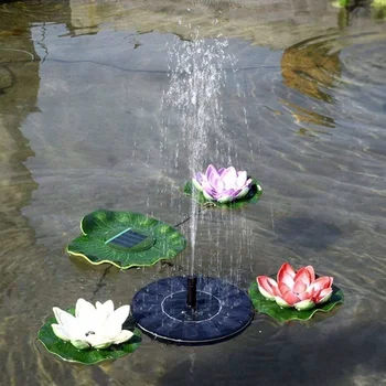 

Summer Mini Solar Powered Fountain Garden Pool Pond Outdoor Solar Panel Floating Fountain Garden Decoration Water Fountain 2020