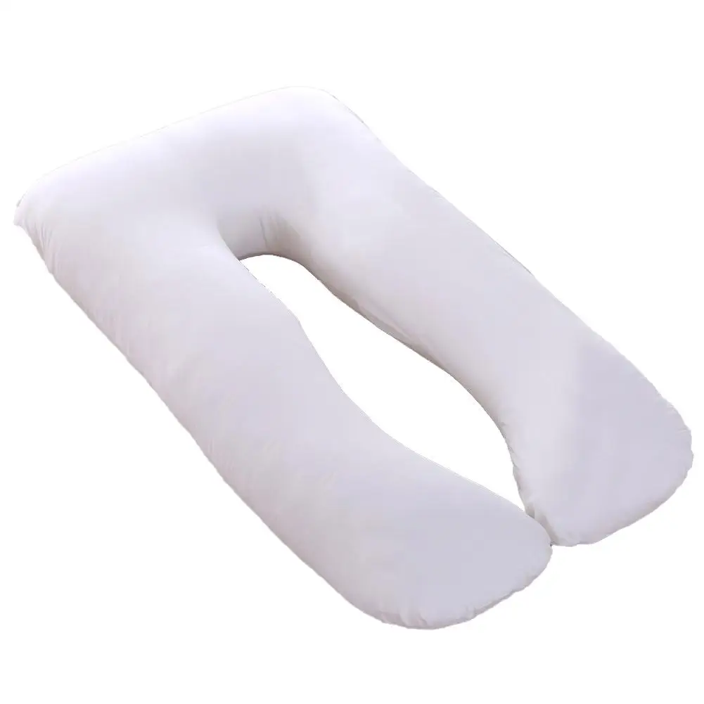 Полная подушка для тела для беременных боковое спальное место u-образная полная хлопковая Подушка для беременных женщин постельное белье Длинные спальные подушки для беременных - Цвет: Cotton white