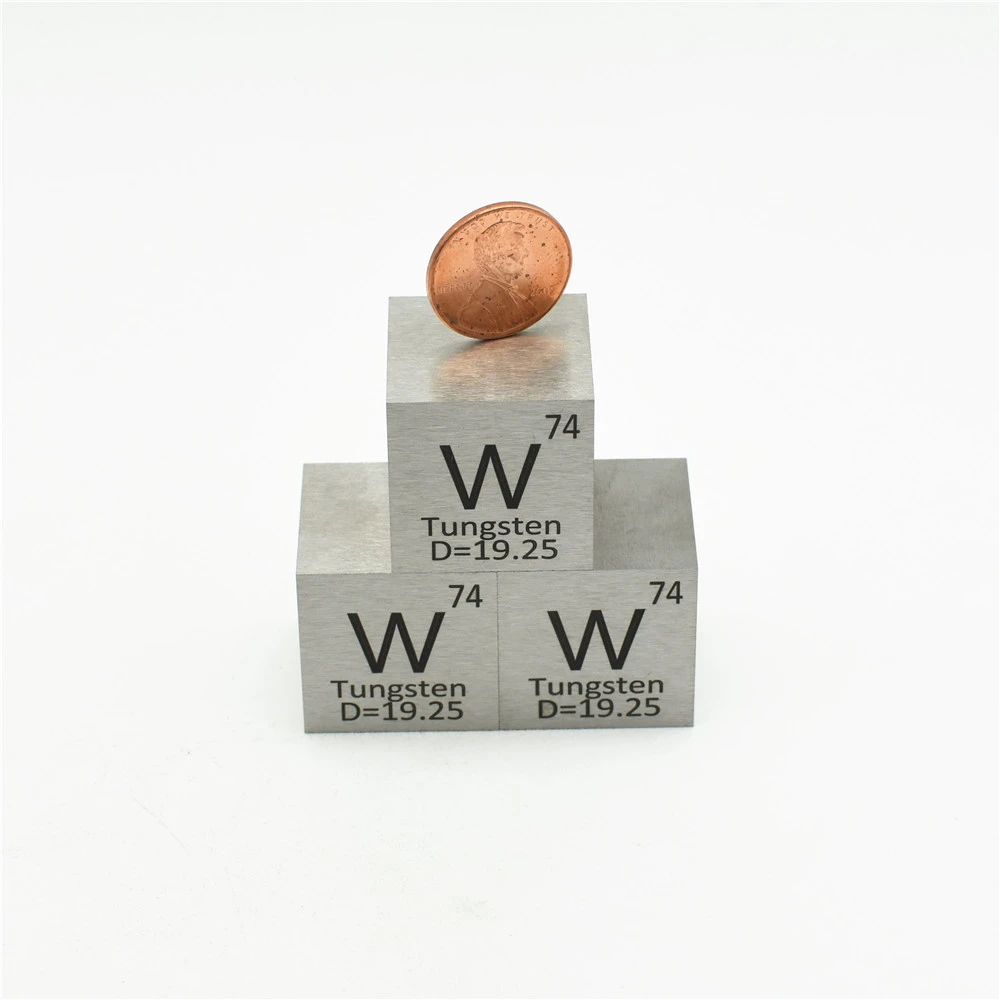 Tungsten Cube Wolfram Density Block W 99.95 for Element Collection