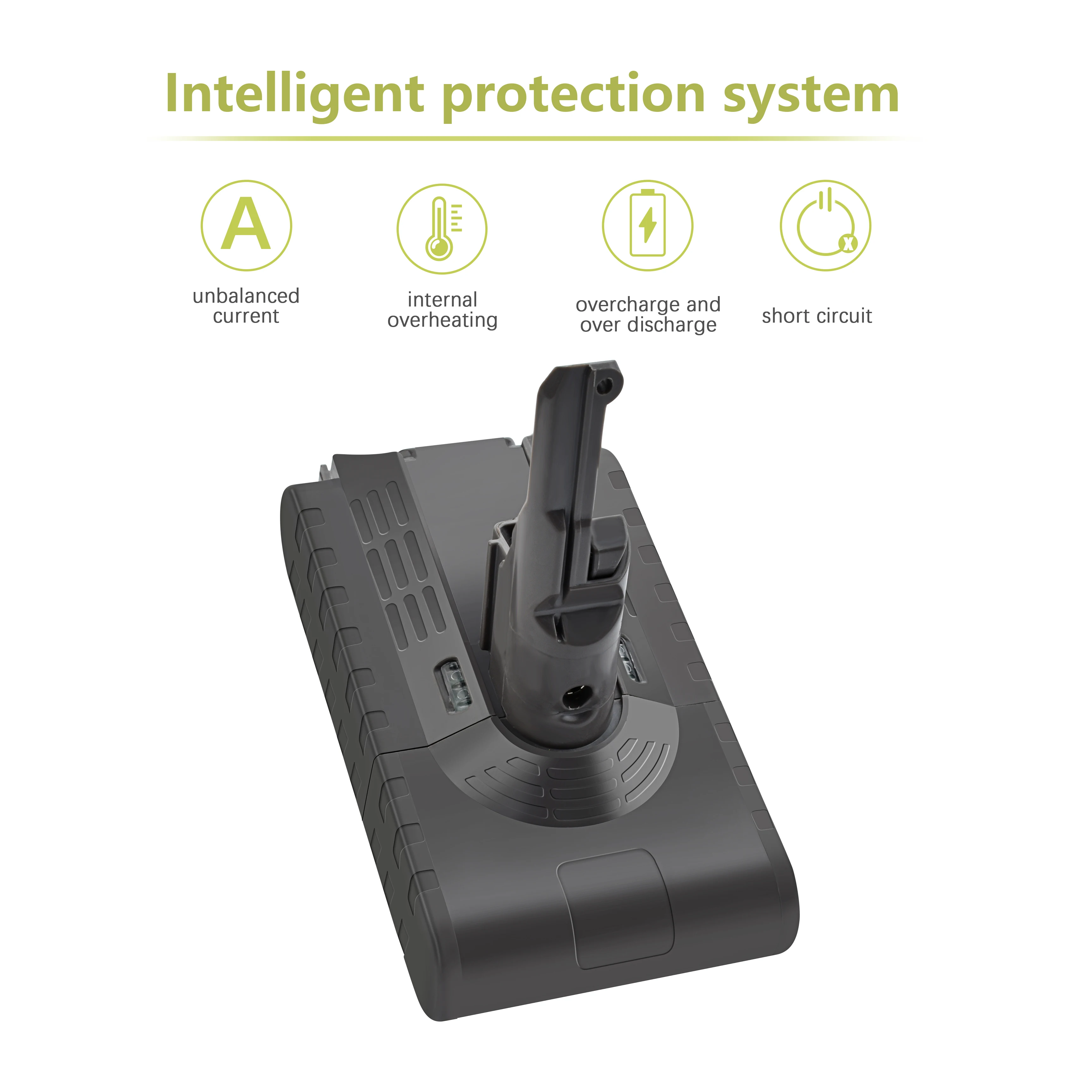 Tanie BATTOOL 4000mAh 21.6V 18650 akumulator litowo jonowy do akumulatora Dyson V8 odkurzacz ręczny akumulator elektronarzędzia bateria