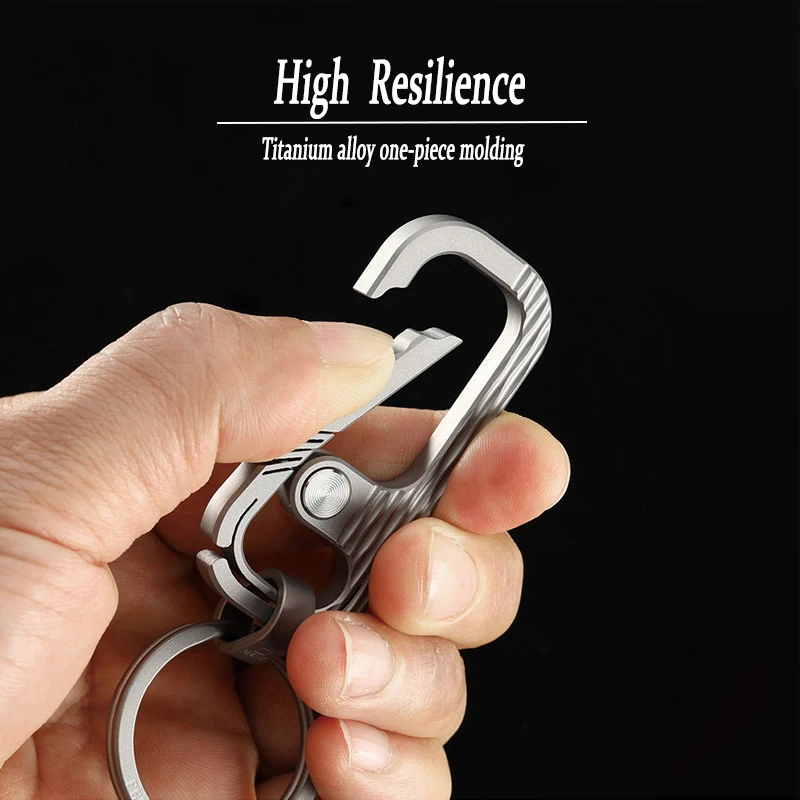 Top Luxury Men Women Titanium Car Key Chain Upscale Super Light Titanium KeyChain Fine Jewelry for Key Rings Best Gifts for Men